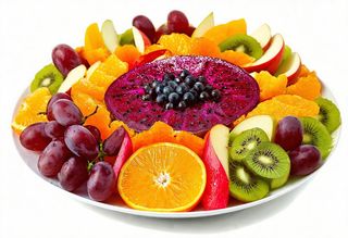 Fruits World Special Salad Big (Grapes, Oranges, Kiwi, Tangerine, Beetroot, Apple, Dragon Fruit)