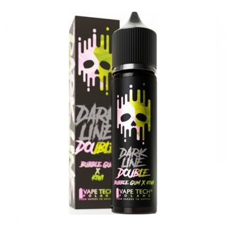 Longfill Dark Line Double 8/60ml - Bubble Gum Kiwi