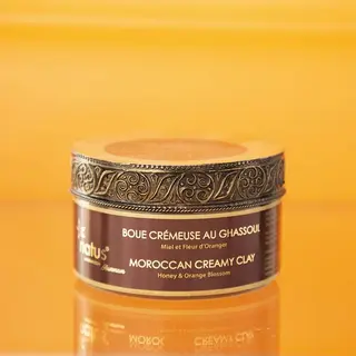 Boue crémeuse au Rhassoul Miel - Fleur d'Oranger 250ml