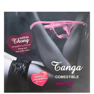 Lingerie Comestível Feminina Hotflowers Wafer Morango