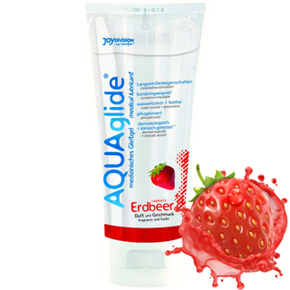 Aquaglide Lubricante de fresa, 100 ml