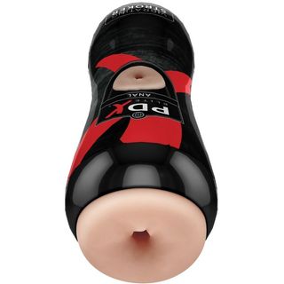 Masturbator PDX Elite Vibrating Anal Stroker - Light/Black