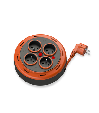 Enrouleur de cable 4 prises 5M IP20