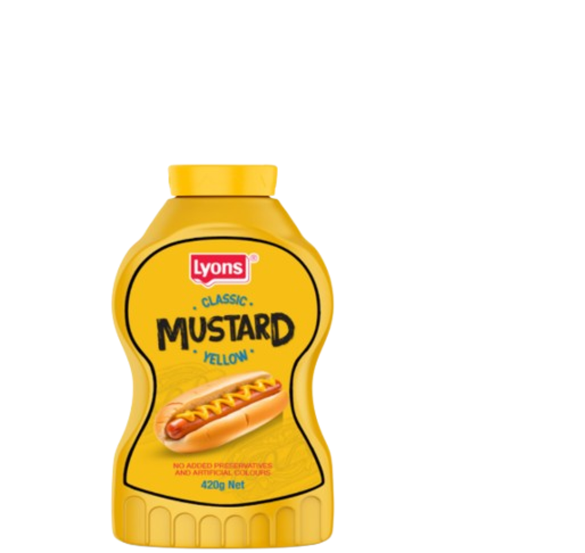 Lyons Classic Yellow Mustard 420G