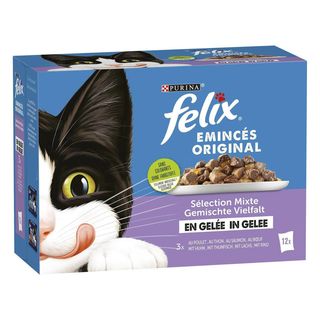 Felix Emincés Original Sélection Mixte en Gelée 12X85g