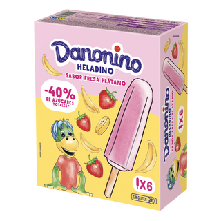 La Menorquina Polo Danonino de Fresa y Plátano 6x35g