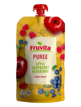 Fruvita pouch jabuka malina borovnica 180g ,A095334