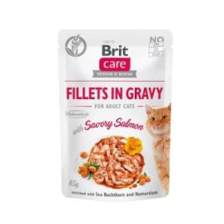85 G Brit Care Cat Saszetki Filety Z Łososiem W Sosie 85 G