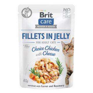Serem 85g Brit Care Cat Saszetki Filety Z Kurczakiem I Serem 85g
