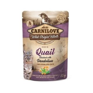 85g Carnilove Fillets Dla Kastratów Przepiórka Z Mniszkiem 85g