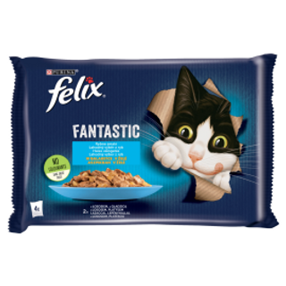 Gładzica 4x85g Felix Fantastic Rybne Smaki Łosoś I Gładzica 4x85g