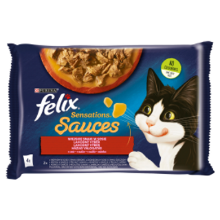 4x85g Felix Sensation Wiejskie Smaki Z Indyk I Jagnięcina 4x85g