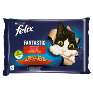 Jagnięcina 4x85g Felix Fantastic Wiejskie Smaki Królik I Jagnięcina 4x85g