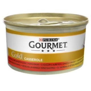 Sosie 85g Gourmet Gold Casserole Z Wołowiną I Kurczakiem W Sosie 85g