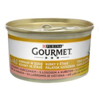 85 G Gourmet Gold Z Łososiem I Kurczakiem 85 G