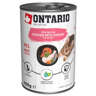 Rokitnik 400g Ontario Pate Dla Kociąt Kurczak Krewetki Rokitnik 400g
