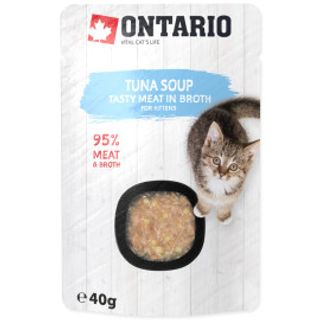 40 G Ontario Tuna Soup Dla Kociąt Tuńczyk Warzywa I Ryż 40 G
