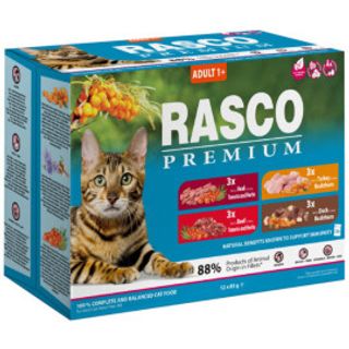 Rasco Premium - Multipack 4 Smaki Fileciki W Sosie 12x85 G