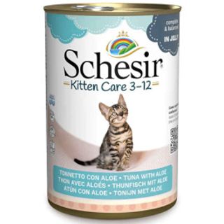 Aloesem 140g Schesir Kitten Karma Dla Kociąt Tuńczyk Z Aloesem 140g