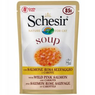 85 G Schesir Soup Z Dzikim Łososiem I Marchewką 85 G