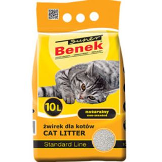 Super Benek Naturalny - Żwirek Bentonitowy 10 L