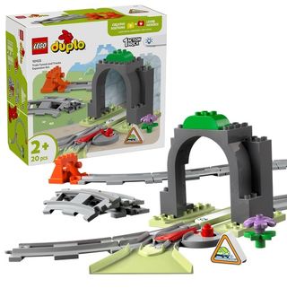 LEGO DUPLO - ასაწყობი კონსტრუქტორი "Train Tunnel and Tracks Expansion Set"