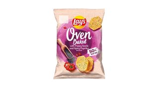 Lay's Chips al forno con semi di papavero e paprika, 110 g