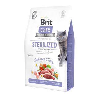 Brit Care Cat Sans Céréales Stérilisé Contrôle Du Poids, 2 Kg
