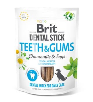 Brit Dental Stick Dents & Gencives Avec Camomille & Sauge 7 Pièces