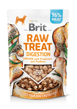 Brit Raw Treat Digestion. Friandise Et Garniture Lyophilisée. Poulet, 40 G