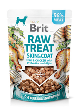 Brit Raw Treat Peau & Poil. Friandise Et Garniture. Poisson & Poulet, 40 G