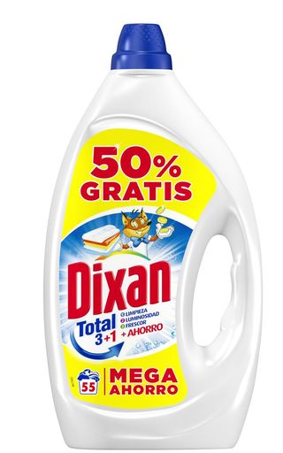 Detergente Líquido Dixan 55 Dosis