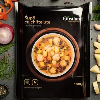 "Supă cu chifteluțe"( set congelat pentru preparare acasă)