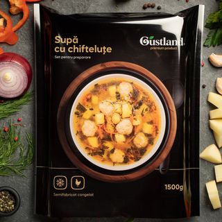 "Supă cu chifteluțe"( set congelat pentru preparare acasă)    
