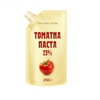 Паста томатная 250 г Своя Лінія 25% д/пак