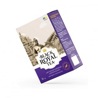 Чай 80 г Своя Лінія чорний з бергамотом Black Royal Tea байховий цейлонський листовий, к/уп