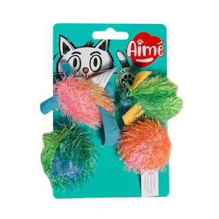 Aimé Jouet Chat Lot Souris Et Balle Colore