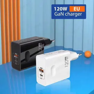 GAN Charger 120W შავი