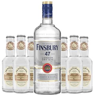 PLATINUM EDITION London Dry 47 Gin 0,7l Finsbury + 6 x Fentimans Tonic 0,2l