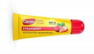 Carmex Daily Care Strawberry Lip Balm SPF 15, 1 Tube