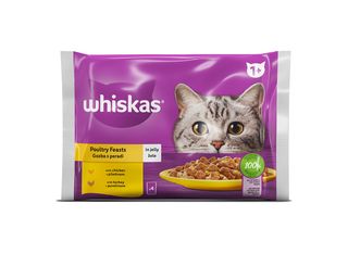 Whiskas 1+ Vr Izbor Peradi 4X85 g