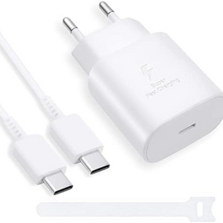 Samsung Chargeur Rapide 25w Pd Adapter Usb C To Usb C Cable 3a