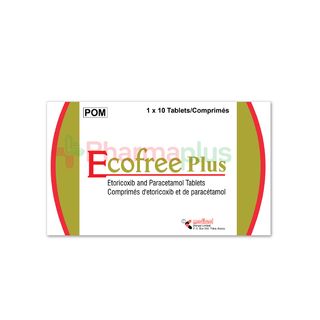 Etoricoxib Paracetamol Tablets, 10 Count