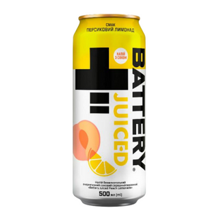 Енергетик Battery Juiced Peach Lemonade бан.0.5л