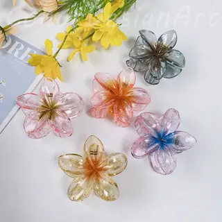 HAIR CLIP FLEUR (TRANSPARENT)