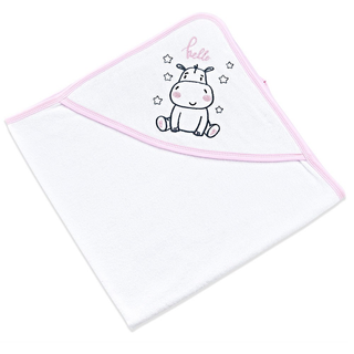 Babyjem 062 -Sortie de bain Blanc Rose