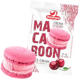 Lusunka helado Macaroon crema cereza 50 g
