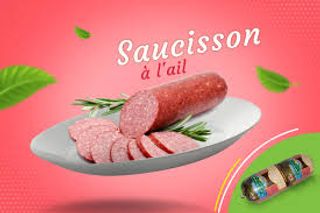 Saucisson À L'ail El Mazraa - Par 100g