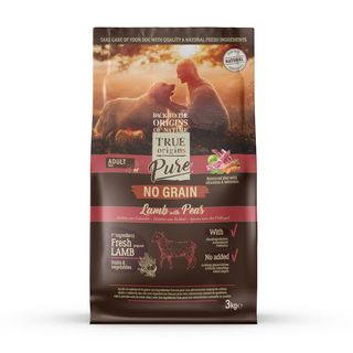 3 kg True Origins Pure Grain Free Adult Ração de cordeiro para cães