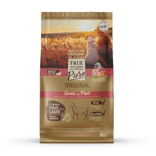 3 kg True Origins Pure Adult Medium Maxi Lamb Ração para cães
